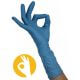 Nitril blauwe handschoenen met lange manchet 
