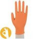 oranje nitril handschoen