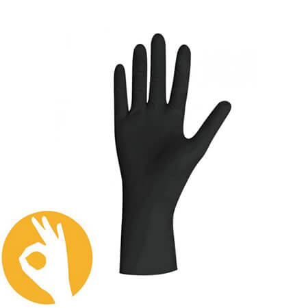 Black Latex handschoen